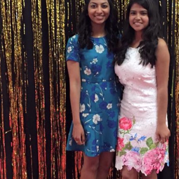 (SOLD) J. Crew Teal satin shift dress - Picture 5 of 5